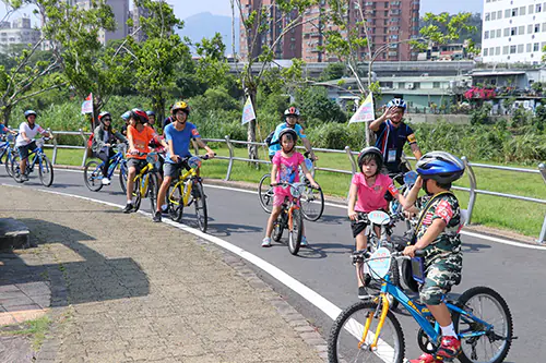 新北水漾青春樂在騎行兒少單車活動　案例現場紀錄