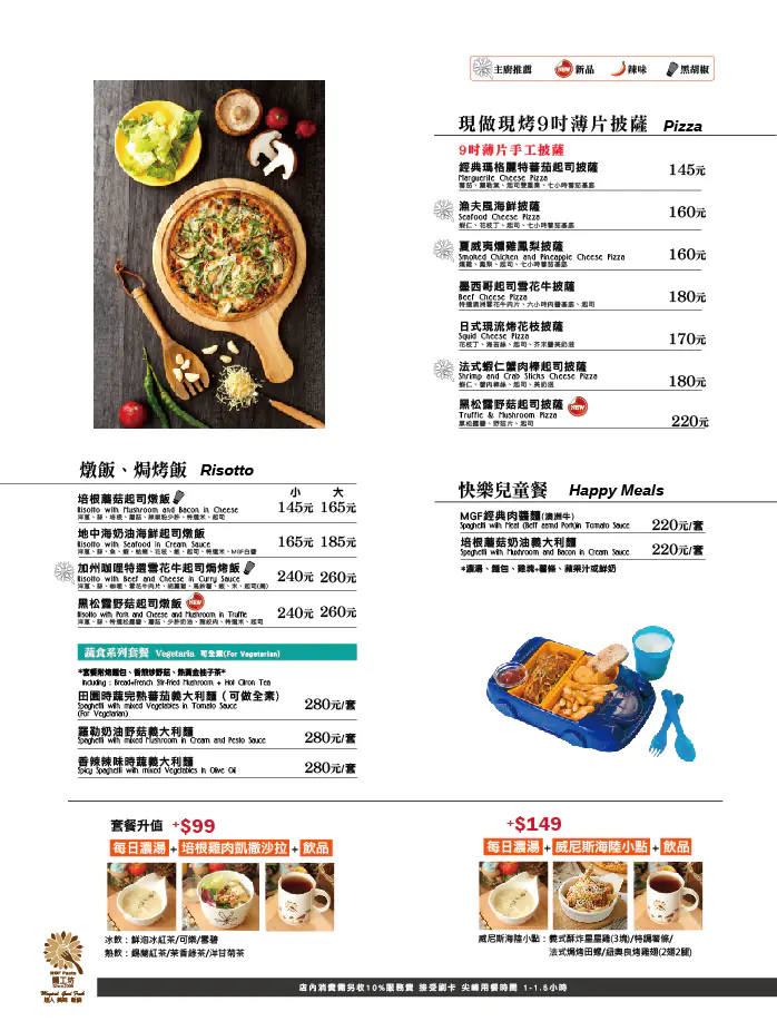 MGF 麵工坊menu設計　案例現場紀錄